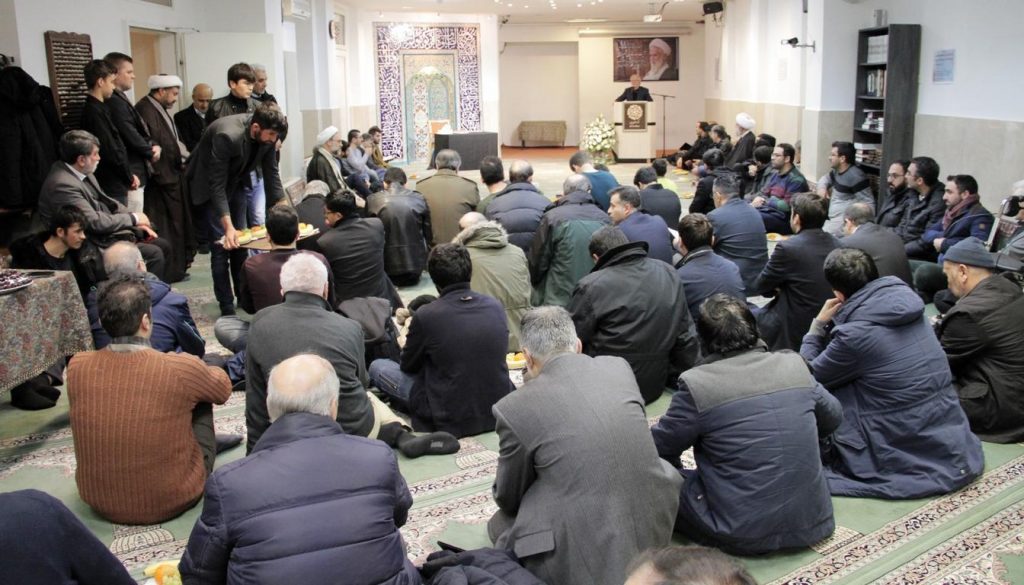 Trauerzeremonie im Islamischen Zentrum Wien anlässlich des Ablebens von Ayatollah Haeri Shirazi